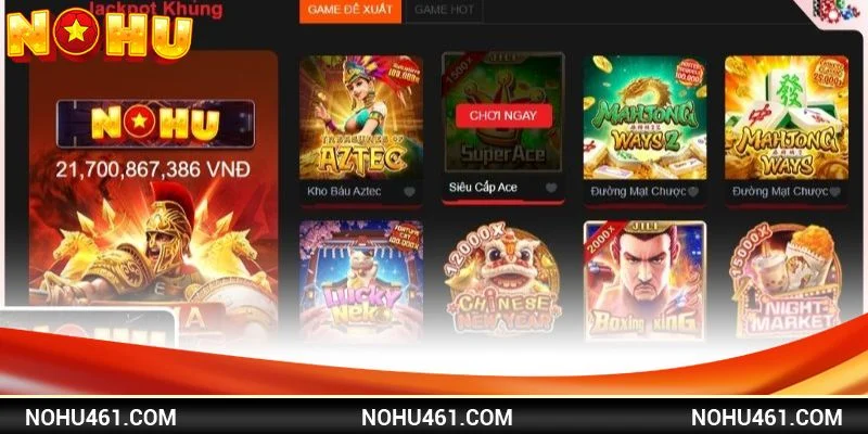 Game slots ăn tiền tại nhà cái NỔ HŨ có nhiều ưu điểm